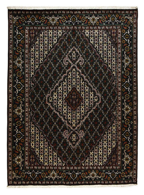 Tapis persan - Tabriz - Royal - 208 x 150 cm - marron foncé