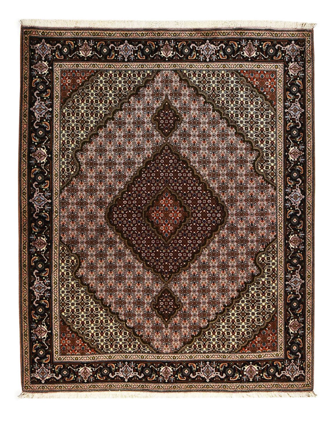 Tapis persan - Tabriz - Royal - 197 x 156 cm - rouge clair
