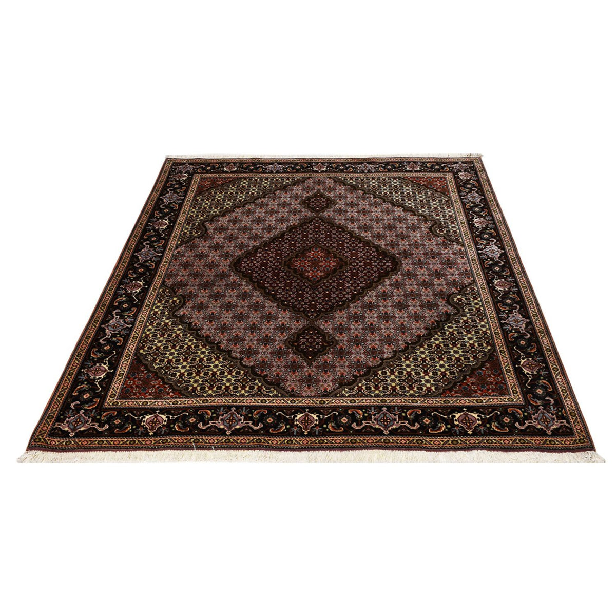Tapis persan - Tabriz - Royal - 197 x 156 cm - rouge clair