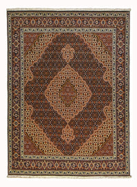 Tapis persan - Tabriz - Royal - 202 x 152 cm - marron