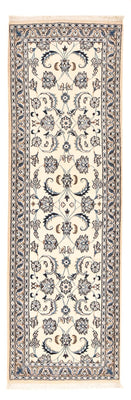 Tapis de couloir Tapis persan - Nain - Royal - 196 x 61 cm - crème