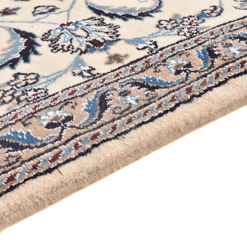 Tapis de couloir Tapis persan - Nain - Royal - 195 x 58 cm - crème