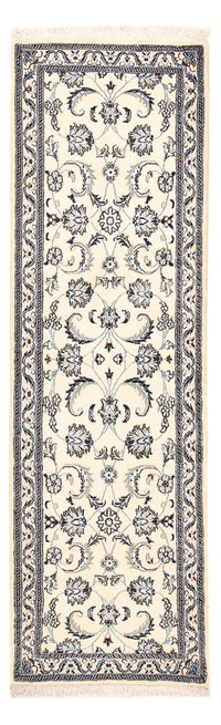 Tapis de couloir Tapis persan - Nain - Royal - 192 x 60 cm - crème