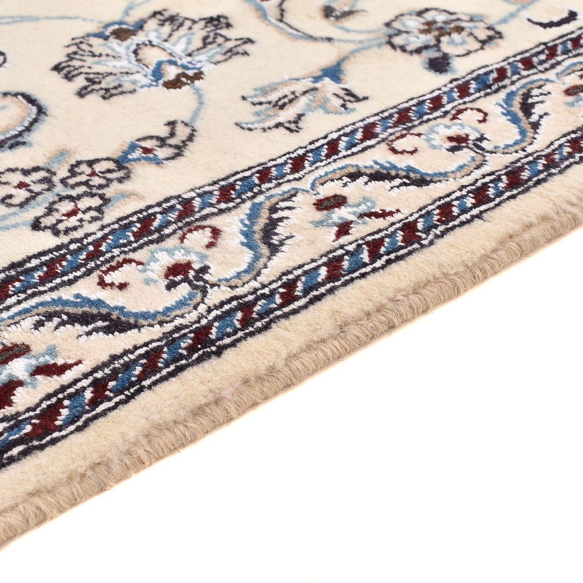 Tapis de couloir Tapis persan - Nain - Royal - 192 x 60 cm - crème