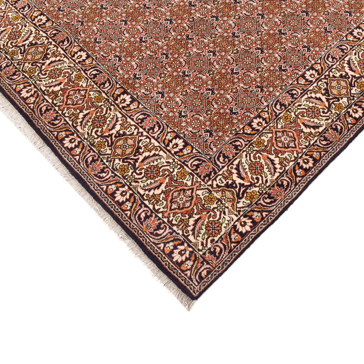 Tapis de couloir Tapis persan - Bidjar - 400 x 202 cm - marron clair