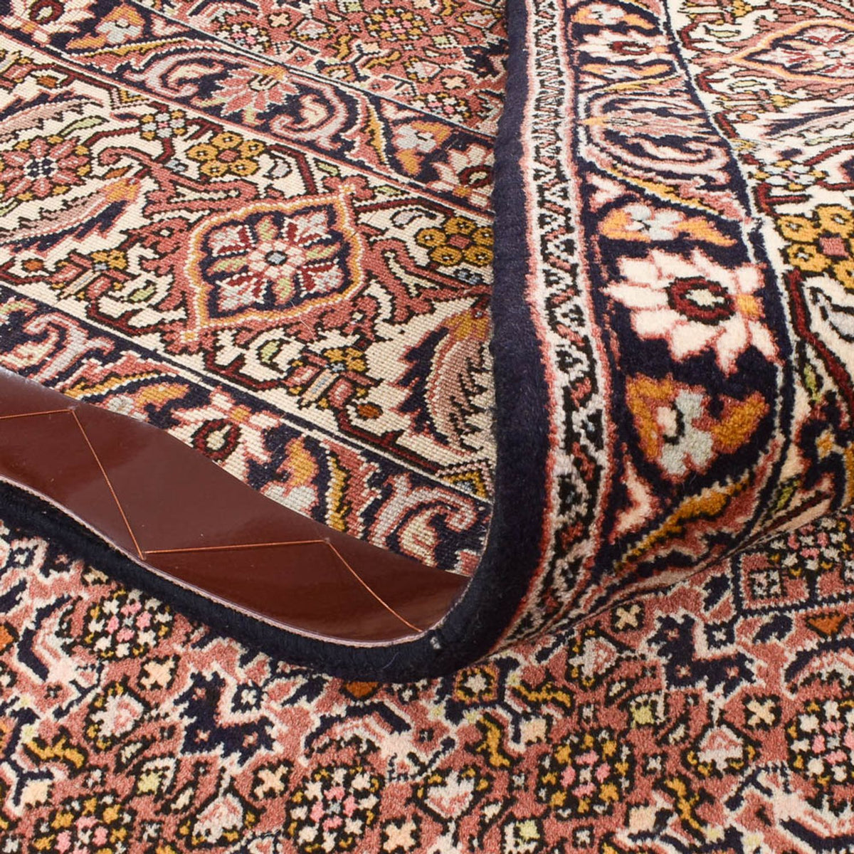 Tapis de couloir Tapis persan - Bidjar - 400 x 202 cm - marron clair