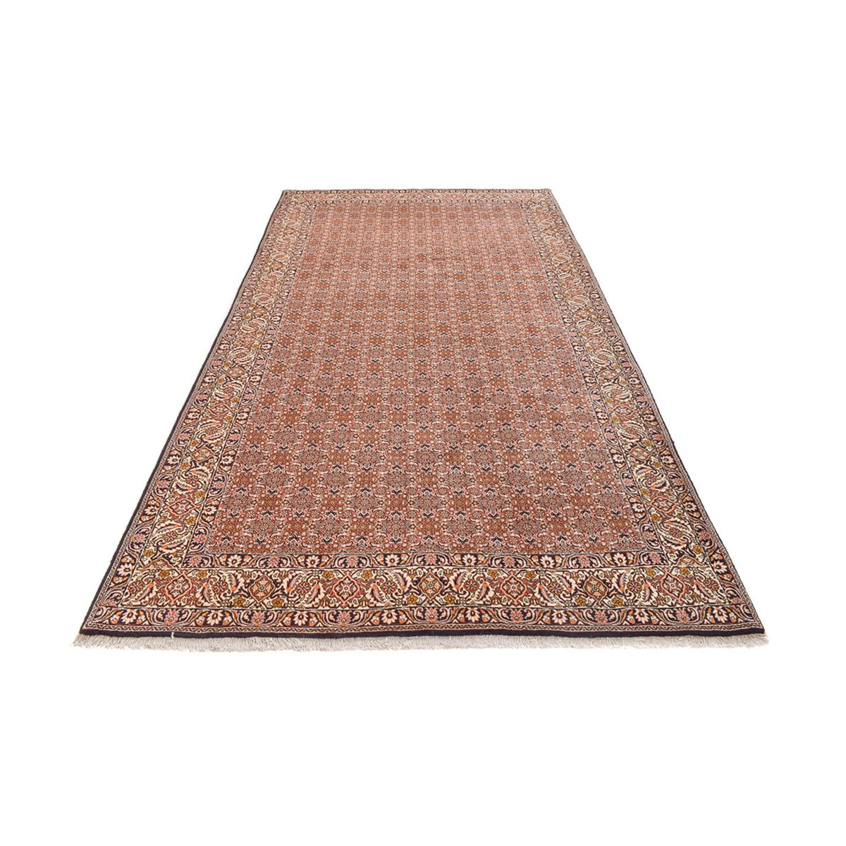 Tapis de couloir Tapis persan - Bidjar - 400 x 202 cm - marron clair