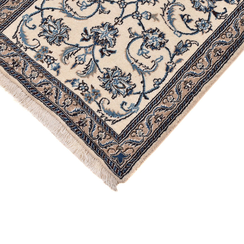 Tapis de couloir Tapis persan - Nain - Royal - 190 x 60 cm - crème