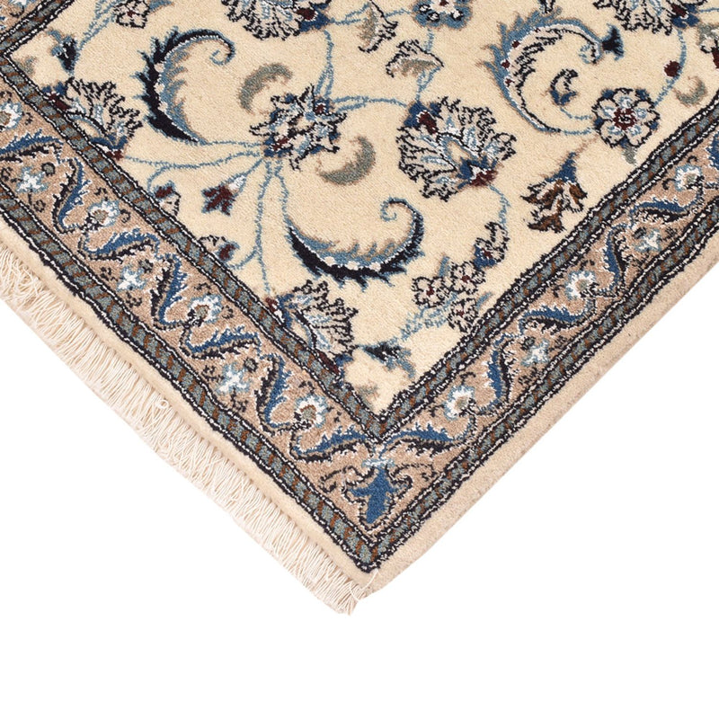 Tapis de couloir Tapis persan - Nain - Royal - 188 x 60 cm - crème