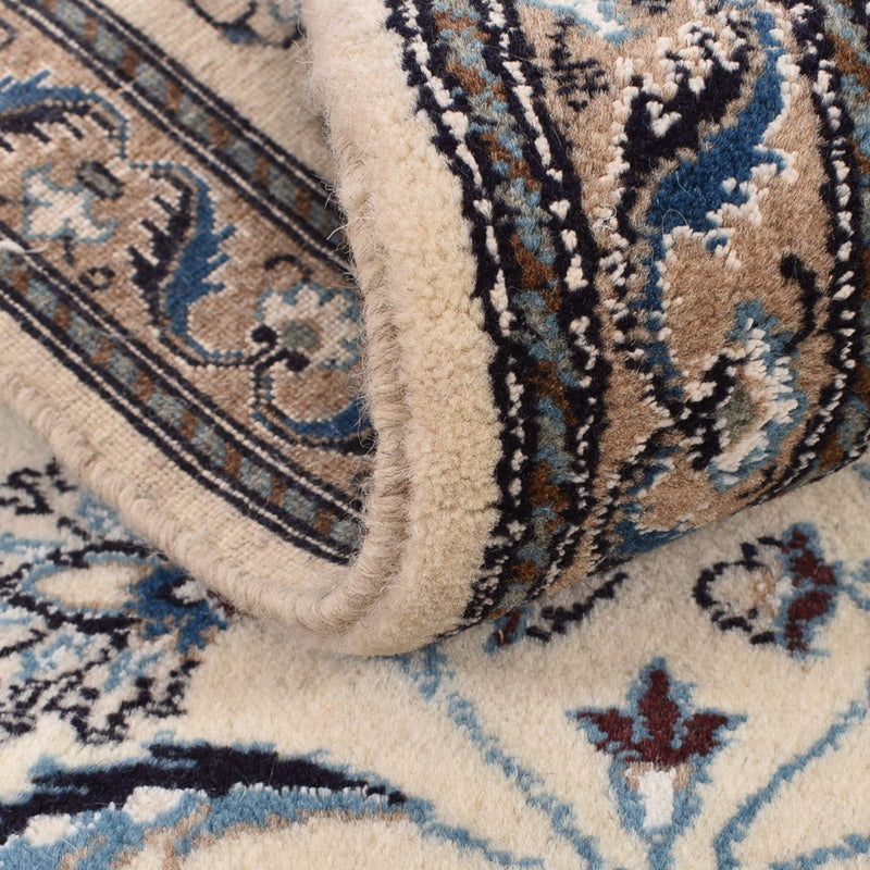 Tapis de couloir Tapis persan - Nain - Royal - 188 x 60 cm - crème
