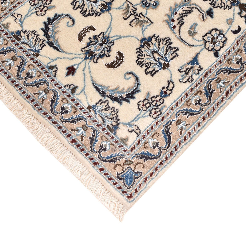 Tapis de couloir Tapis persan - Nain - Royal - 198 x 59 cm - crème