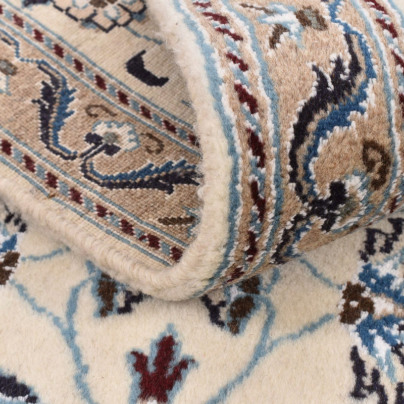 Tapis de couloir Tapis persan - Nain - Royal - 198 x 59 cm - crème