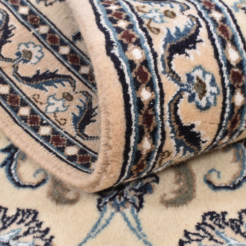 Tapis de couloir Tapis persan - Nain - Royal - 195 x 57 cm - crème