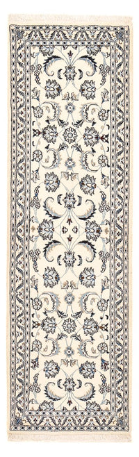 Tapis de couloir Tapis persan - Nain - Royal - 192 x 58 cm - crème