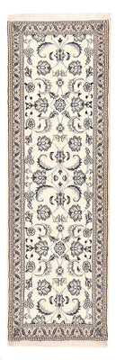 Tapis de couloir Tapis persan - Nain - Royal - 193 x 62 cm - crème
