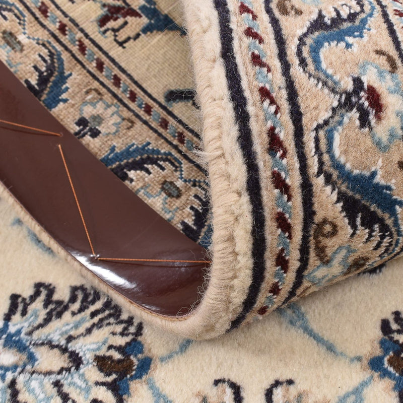 Tapis de couloir Tapis persan - Nain - Royal - 193 x 62 cm - crème
