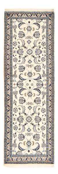 Tapis de couloir Tapis persan - Nain - Royal - 197 x 64 cm - crème