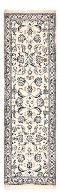 Tapis de couloir Tapis persan - Nain - Royal - 198 x 58 cm - crème