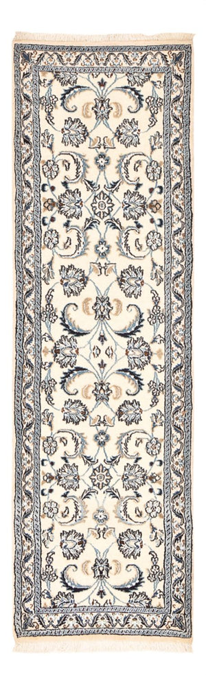 Tapis de couloir Tapis persan - Nain - Royal - 198 x 58 cm - crème