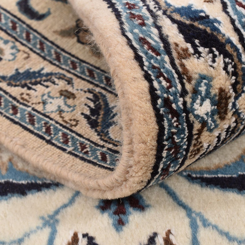 Tapis de couloir Tapis persan - Nain - Royal - 198 x 58 cm - crème