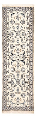 Tapis de couloir Tapis persan - Nain - Royal - 190 x 59 cm - crème