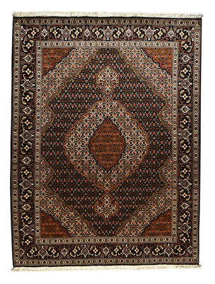 Tapis persan - Tabriz - Royal - 205 x 153 cm - marron foncé