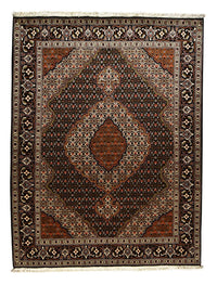Tapis persan - Tabriz - Royal - 205 x 153 cm - marron foncé