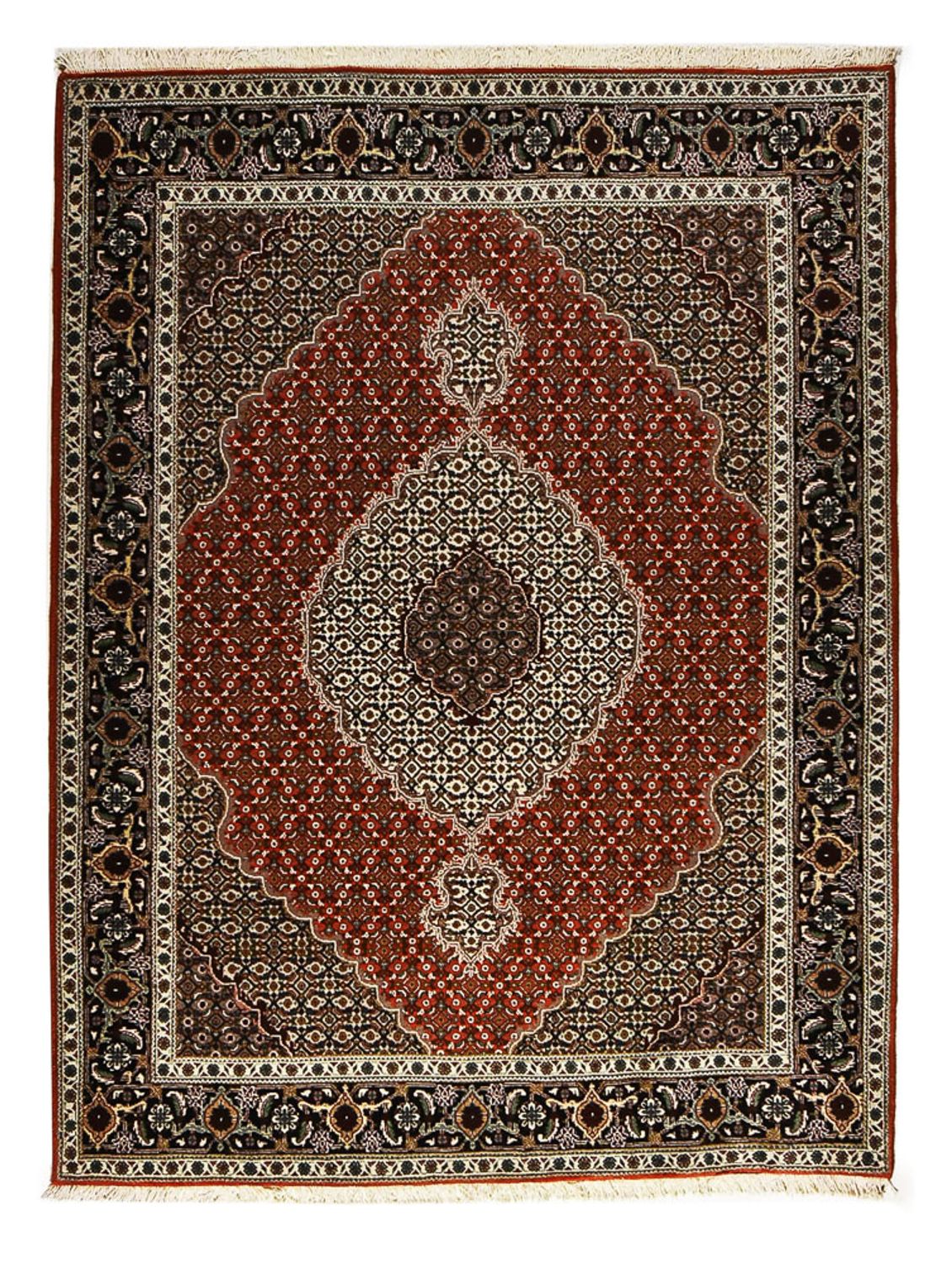 Tapis persan - Tabriz - Royal - 205 x 153 cm - rouge