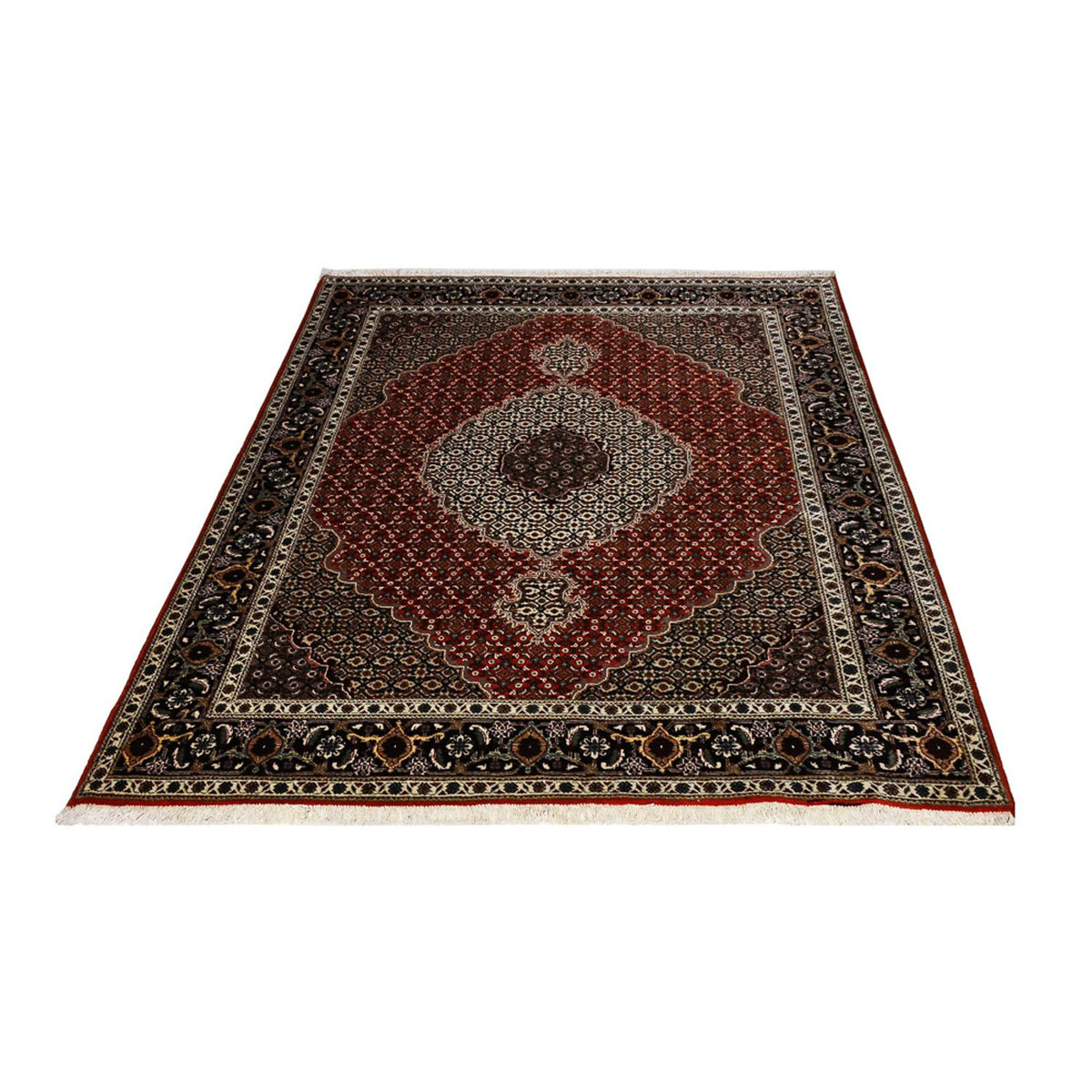 Tapis persan - Tabriz - Royal - 205 x 153 cm - rouge