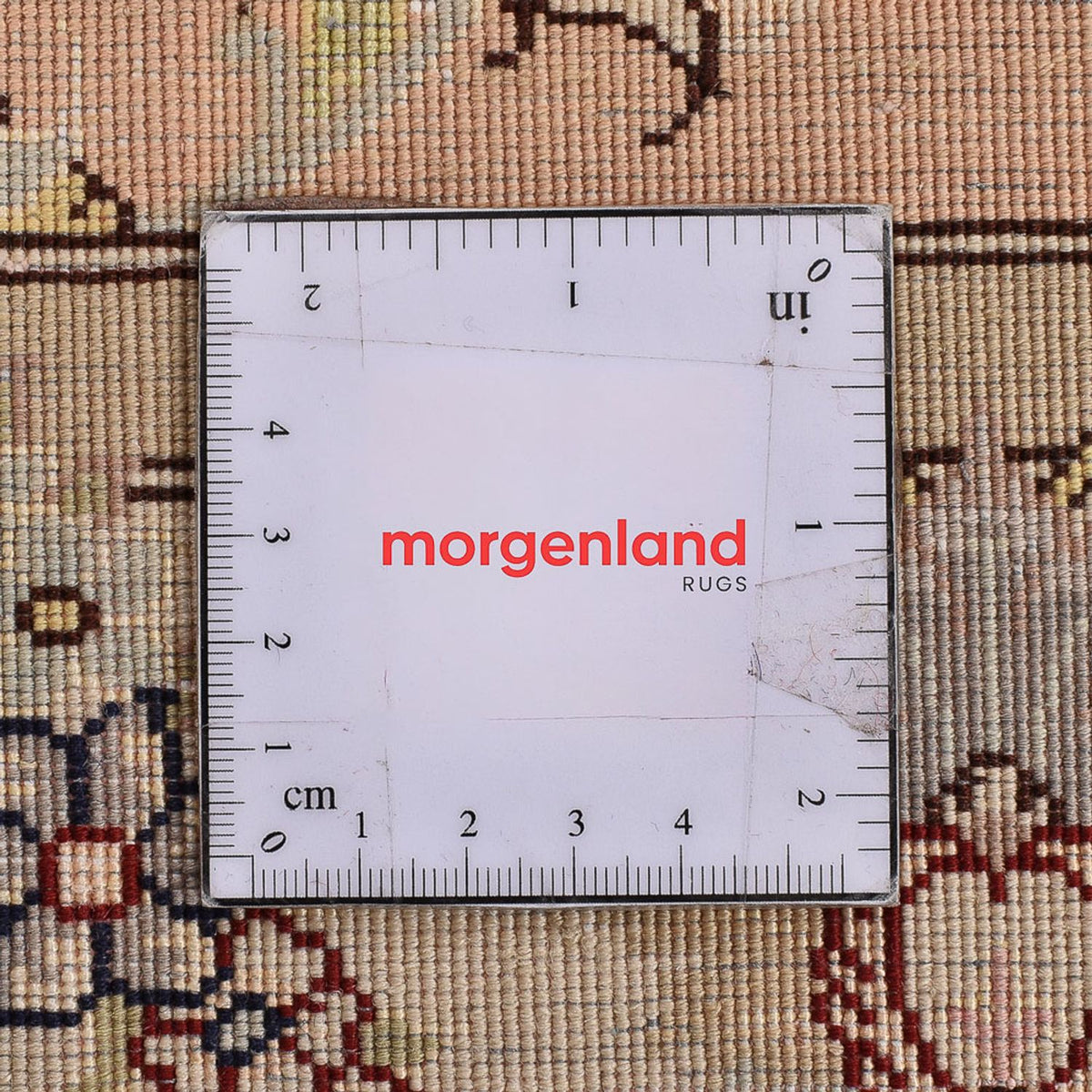 Tapis de couloir Tapis persan - Tabriz - Royal - 378 x 78 cm - beige