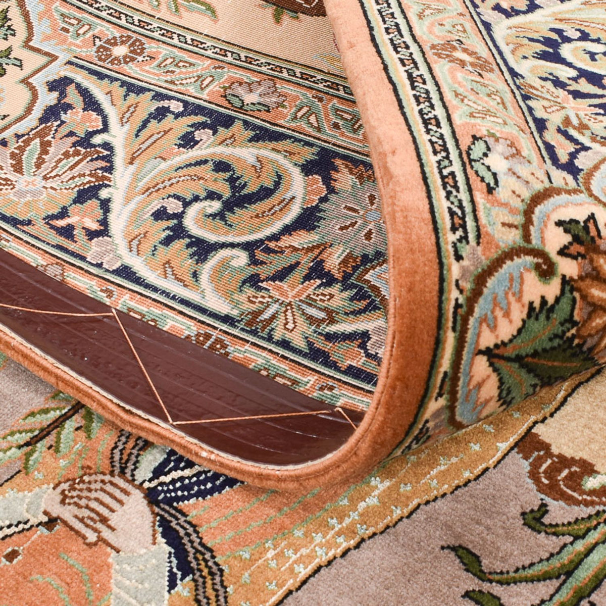 Tapis persan - Ghom - Royal - 220 x 138 cm - multicolore