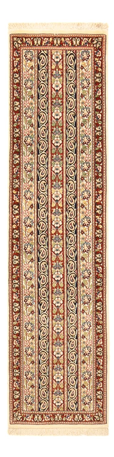 Tapis de couloir Tapis persan - Ghom - Royal - 198 x 52 cm - beige