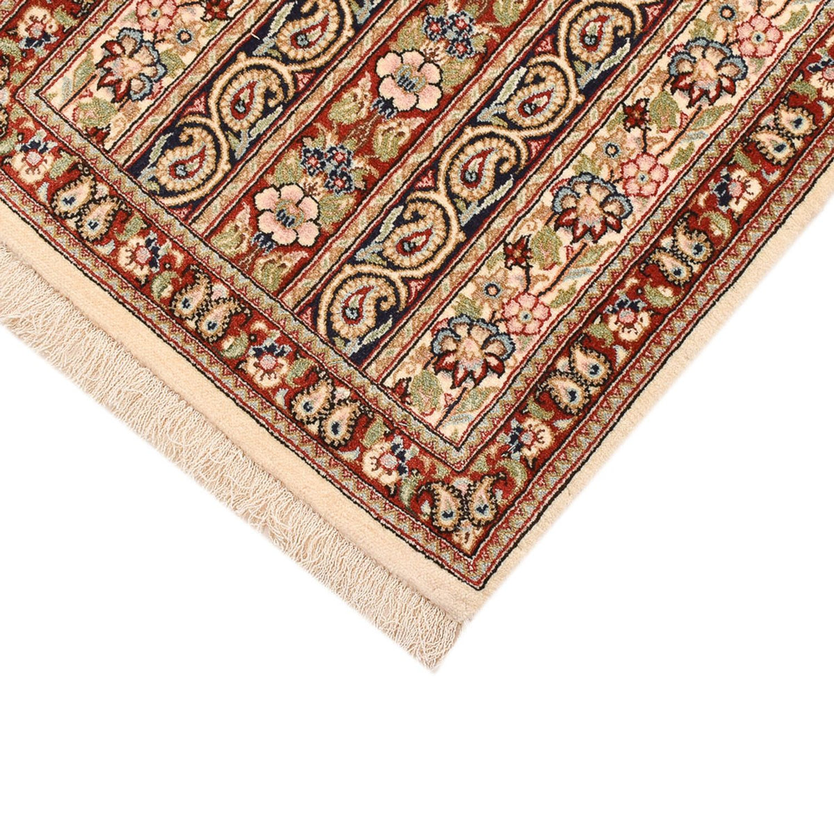 Tapis de couloir Tapis persan - Ghom - Royal - 198 x 52 cm - beige
