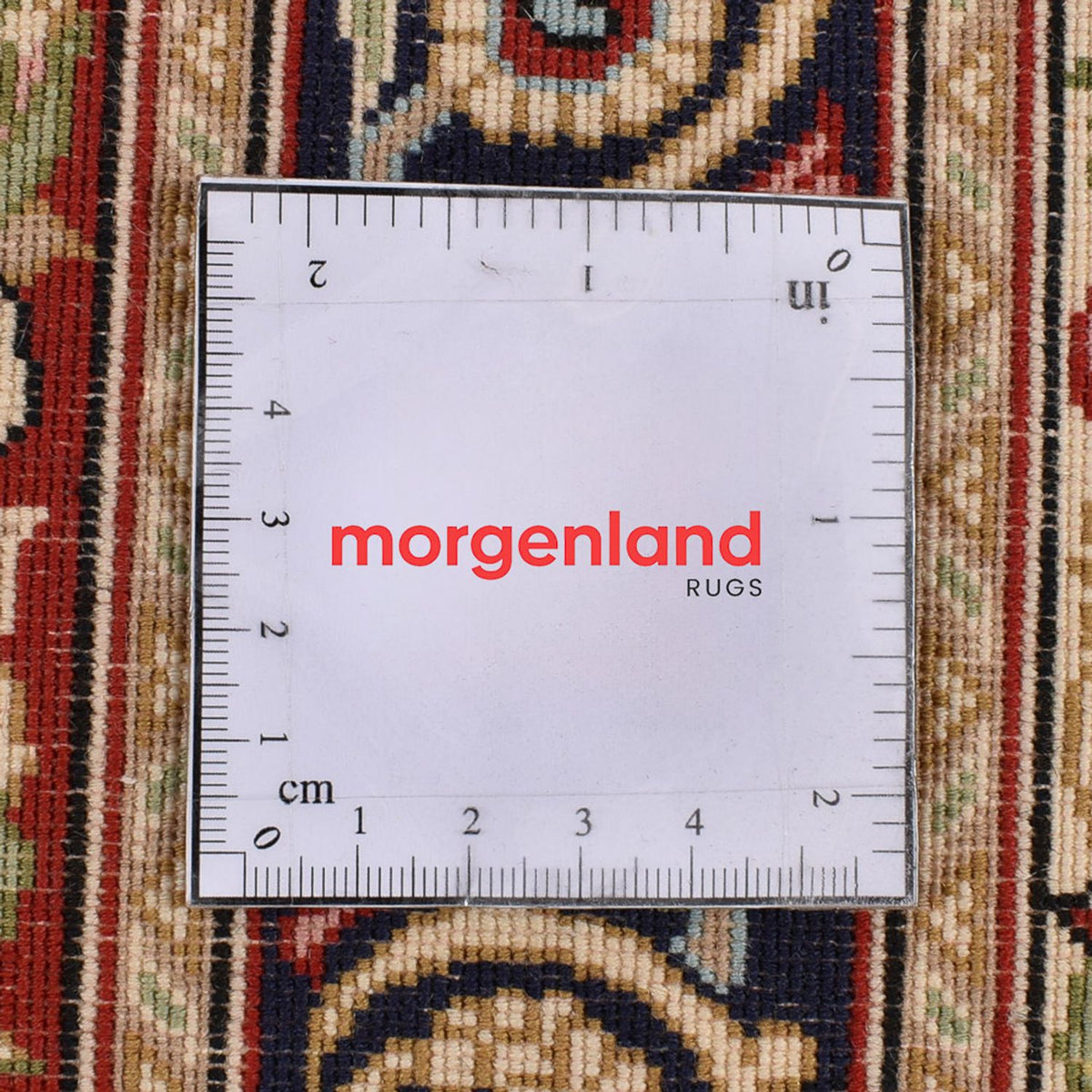 Tapis de couloir Tapis persan - Ghom - Royal - 198 x 52 cm - beige