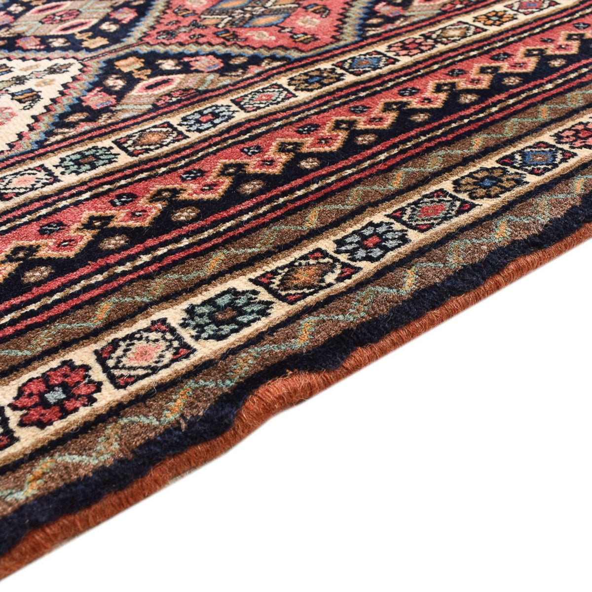Tapis persan - Nomadic - 253 x 185 cm - rouge clair