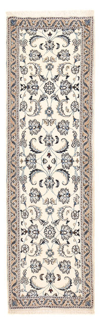 Tapis de couloir Tapis persan - Nain - Royal - 192 x 57 cm - crème
