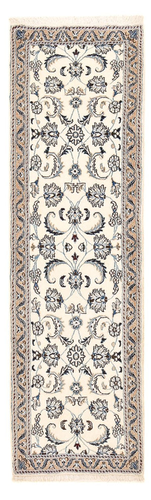 Tapis de couloir Tapis persan - Nain - Royal - 192 x 57 cm - crème