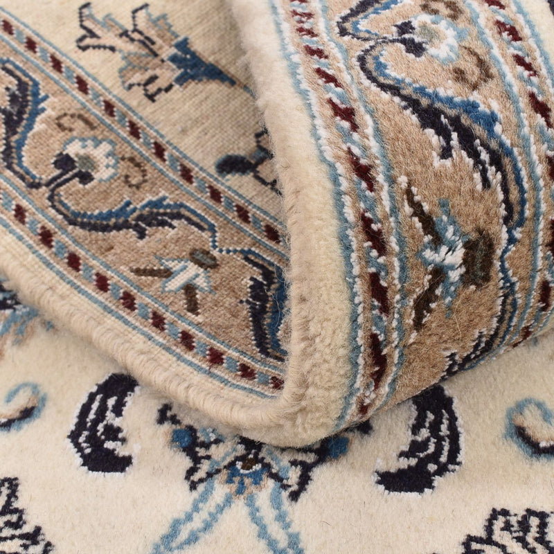 Tapis de couloir Tapis persan - Nain - Royal - 192 x 57 cm - crème