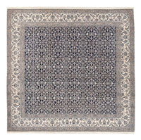 Tapis persan - Nain - Premium carré  - 342 x 340 cm - bleu foncé