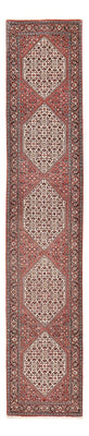 Tapis de couloir Tapis persan - Bidjar - 397 x 80 cm - terracotta