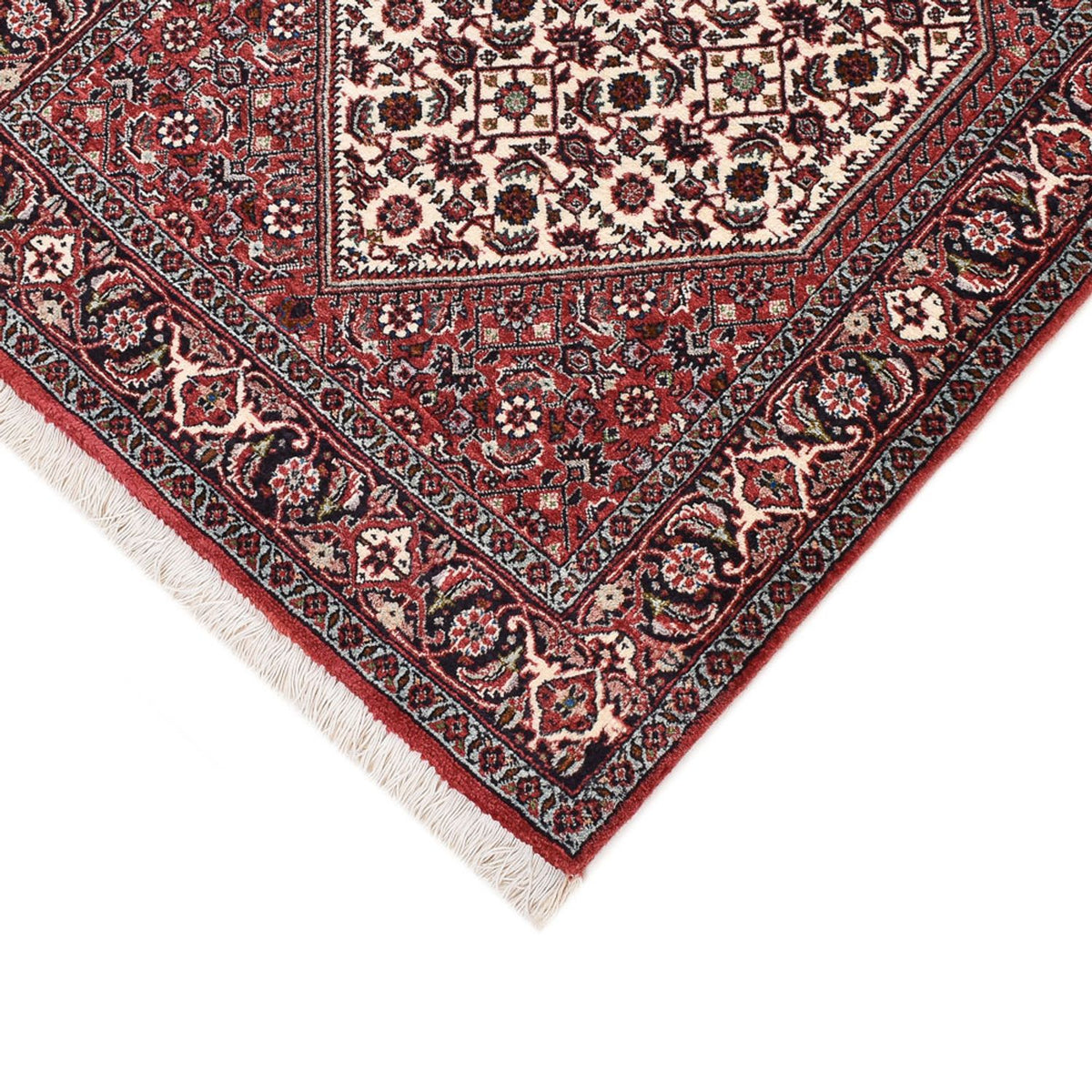 Tapis de couloir Tapis persan - Bidjar - 397 x 80 cm - terracotta