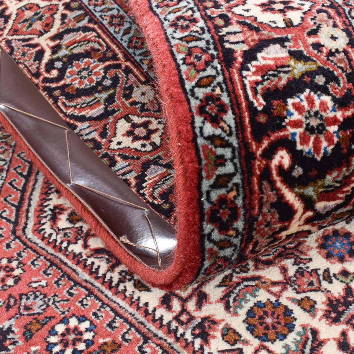 Tapis de couloir Tapis persan - Bidjar - 397 x 80 cm - terracotta