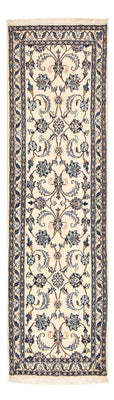 Tapis de couloir Tapis persan - Nain - Royal - 204 x 58 cm - crème