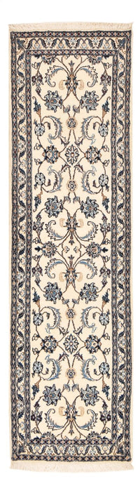 Tapis de couloir Tapis persan - Nain - Royal - 204 x 58 cm - crème