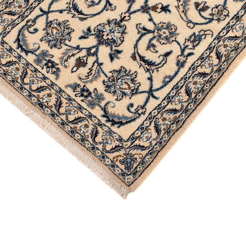 Tapis de couloir Tapis persan - Nain - Royal - 209 x 64 cm - crème