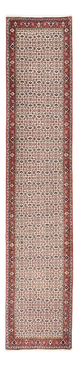 Tapis de couloir Tapis persan - Bidjar - 390 x 82 cm - terracotta