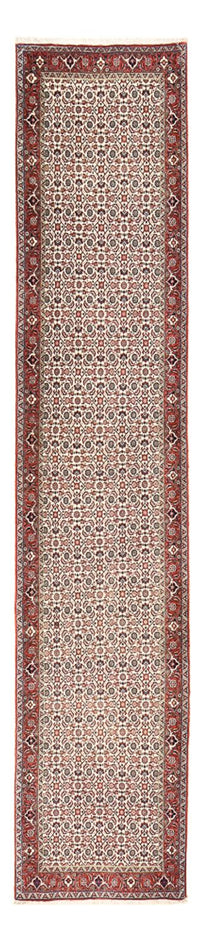 Tapis de couloir Tapis persan - Bidjar - 390 x 82 cm - terracotta
