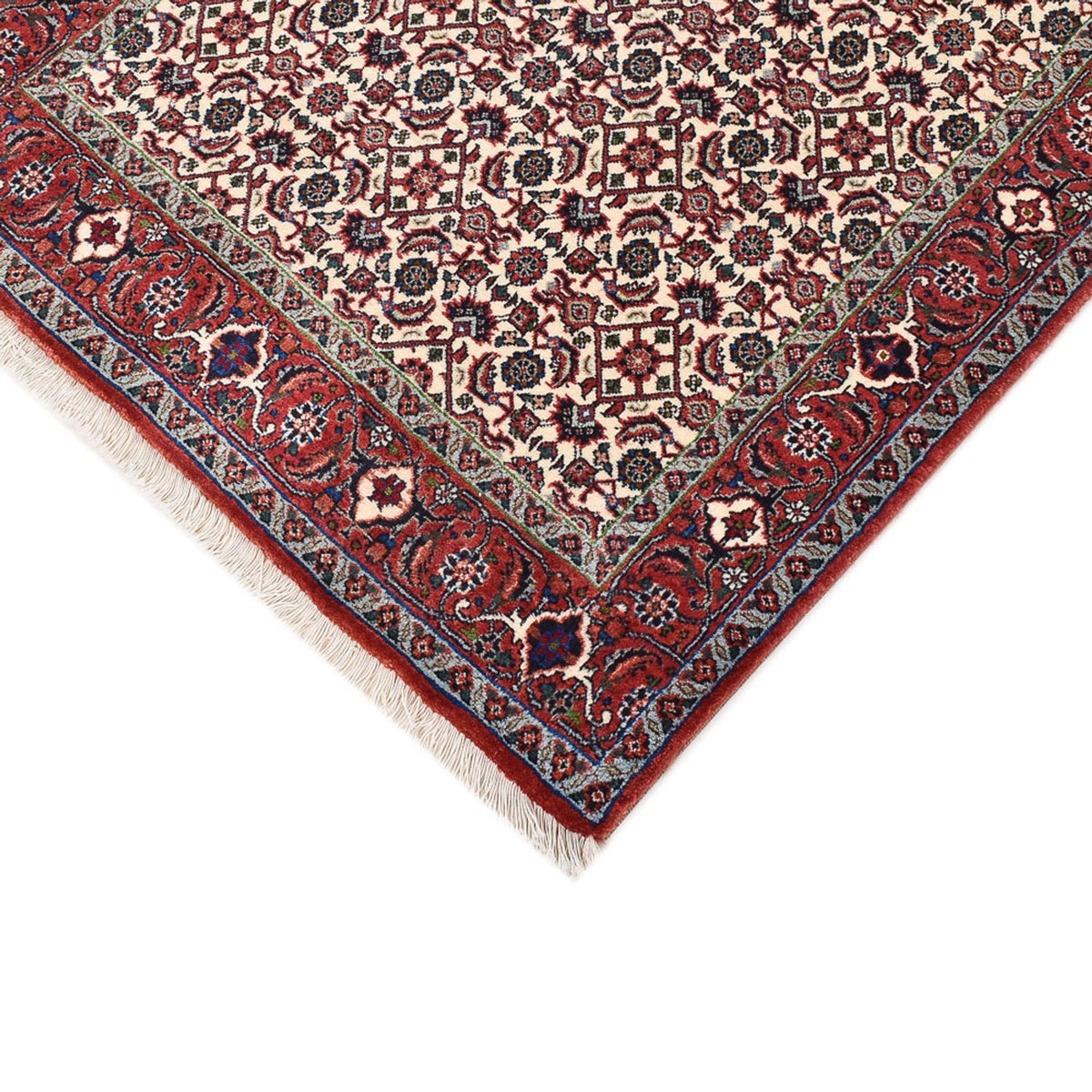 Tapis de couloir Tapis persan - Bidjar - 390 x 82 cm - terracotta