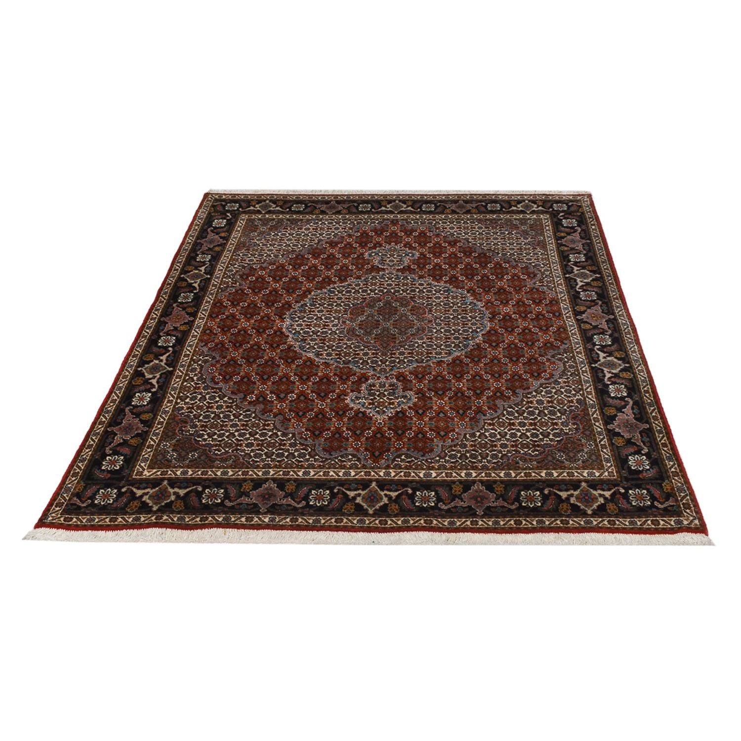 Tapis persan - Tabriz - Royal - 198 x 151 cm - rouge clair