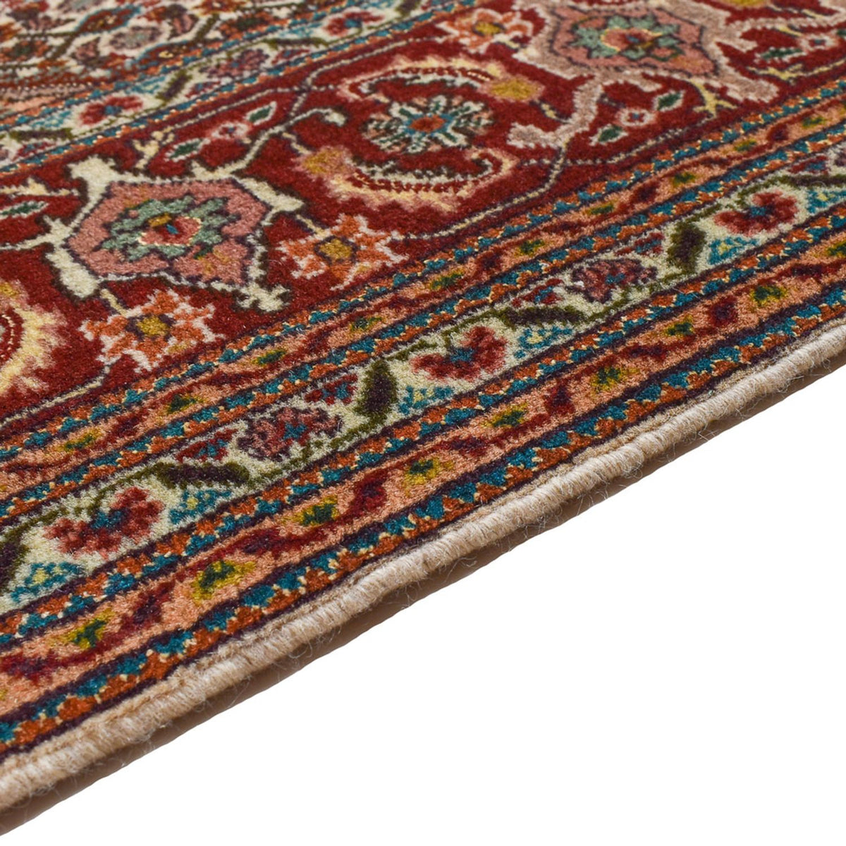 Tapis persan - Tabriz - Royal - 198 x 156 cm - marron foncé